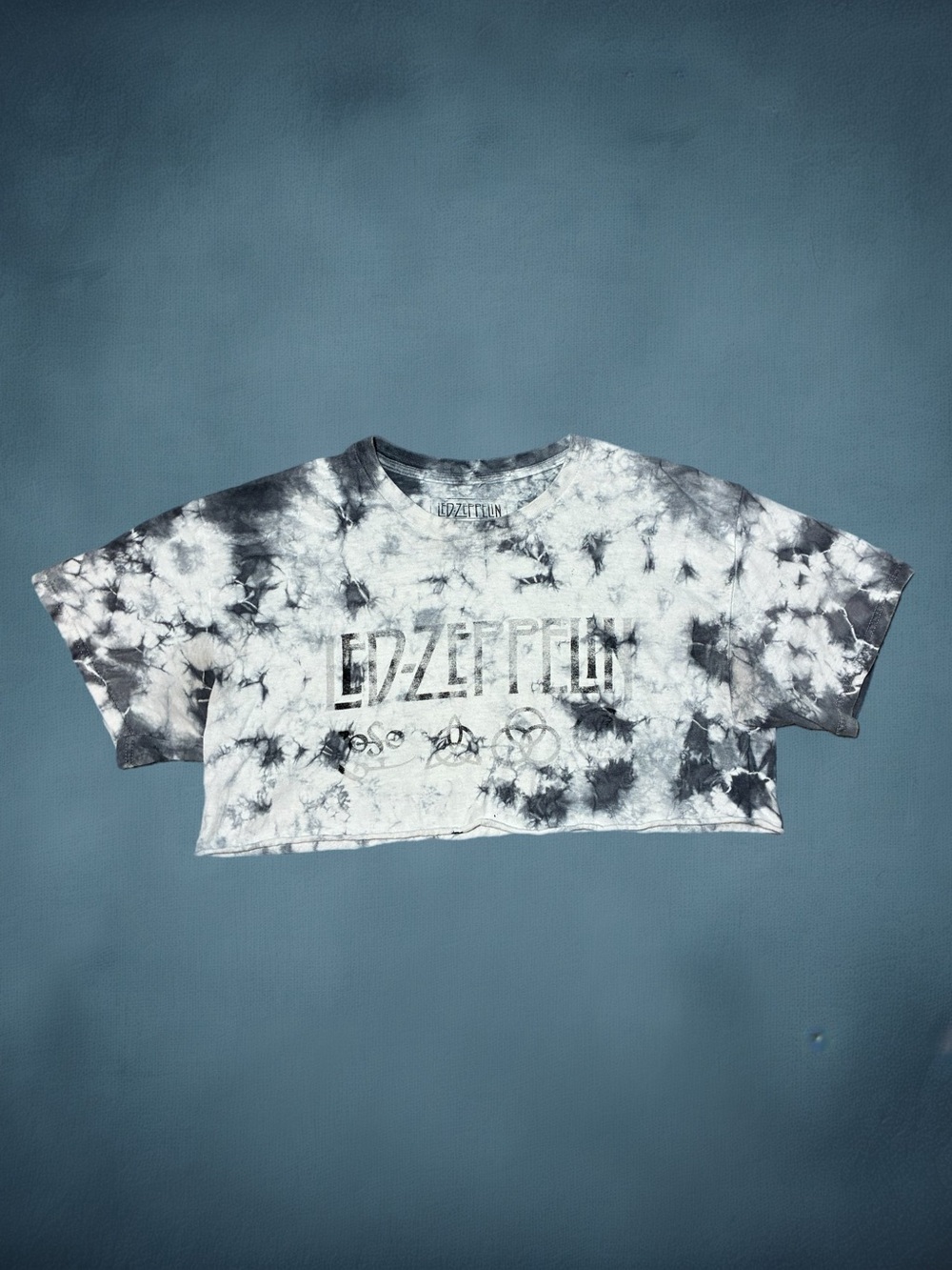 Led Zeppelin Tye Dye Crop Top Shirt